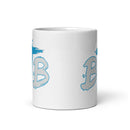 BTB White glossy mug