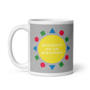 Taza PCP blanca brillante