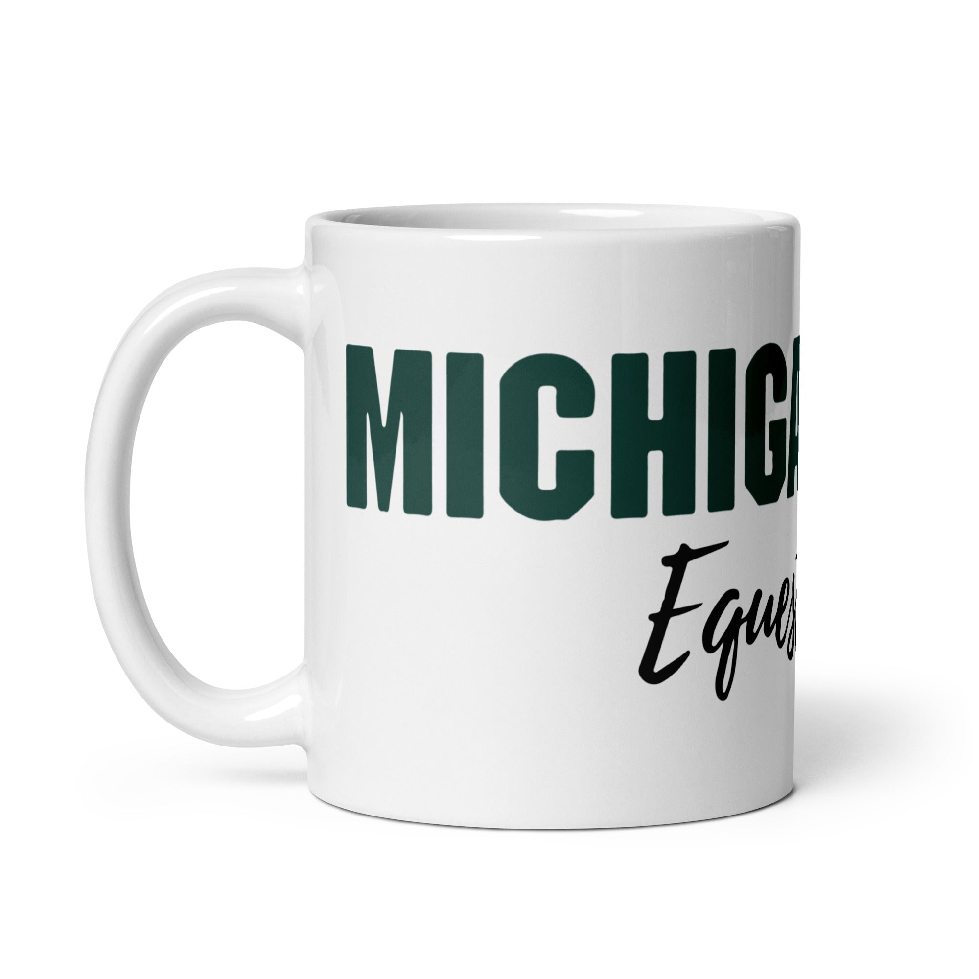 MSUET White glossy mug