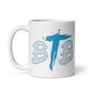 BTB White glossy mug