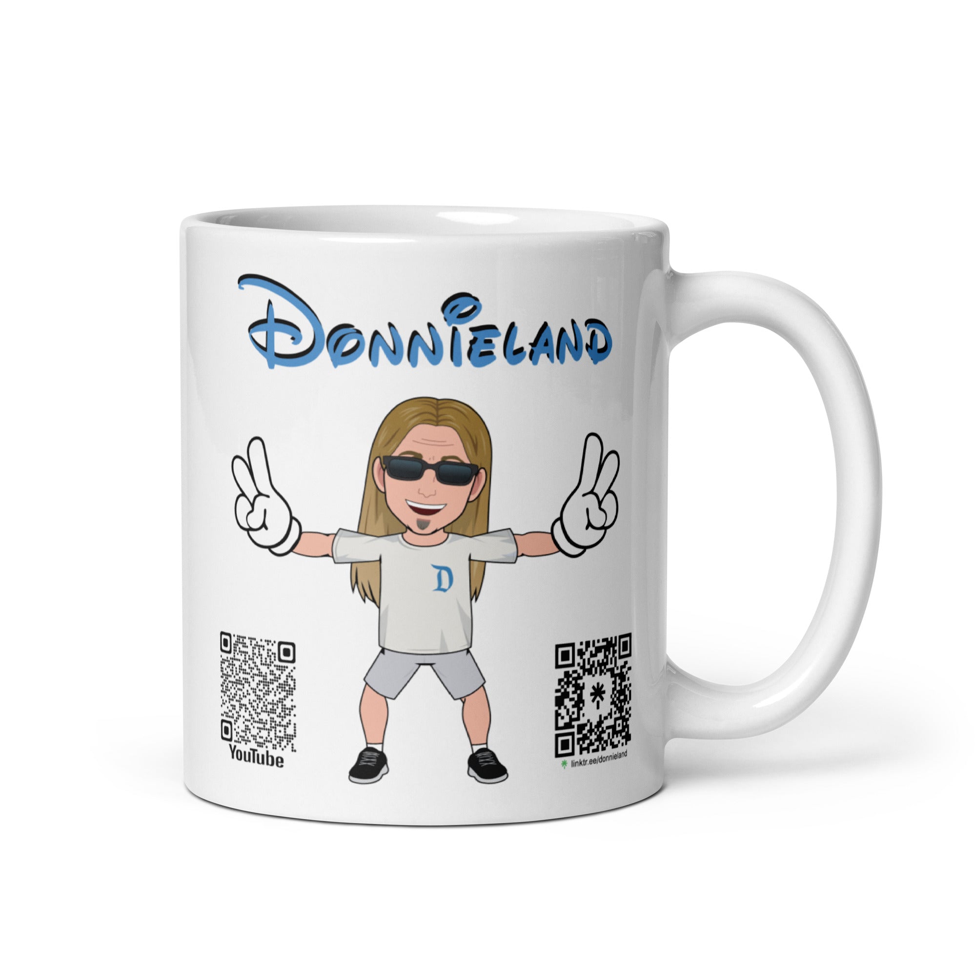 DONNIELAND White glossy mug