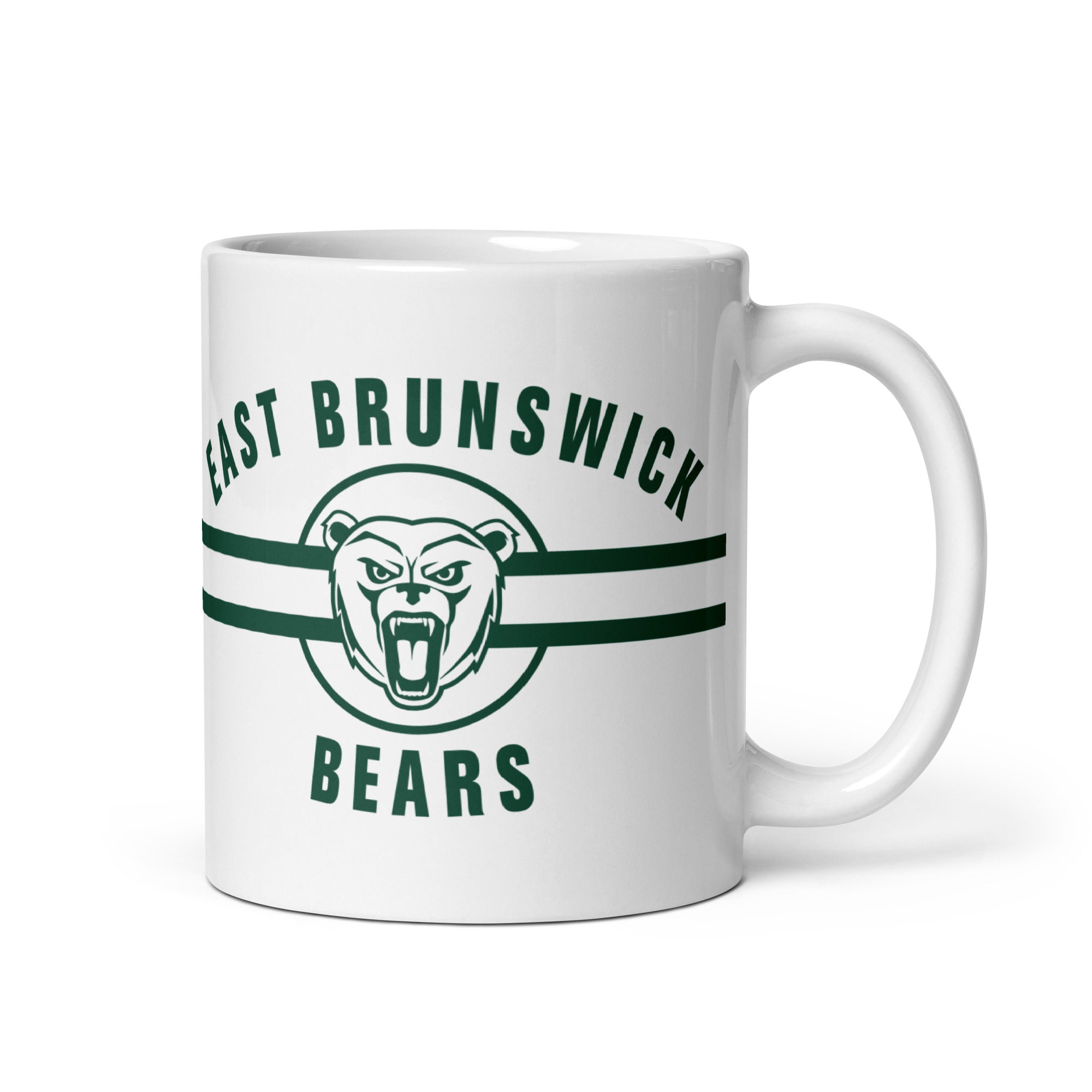 EBHS Bears White glossy mug