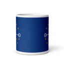 Indiana Broncos White glossy mug