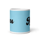 CIK White glossy mug