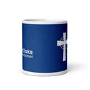 TOCS White glossy mug
