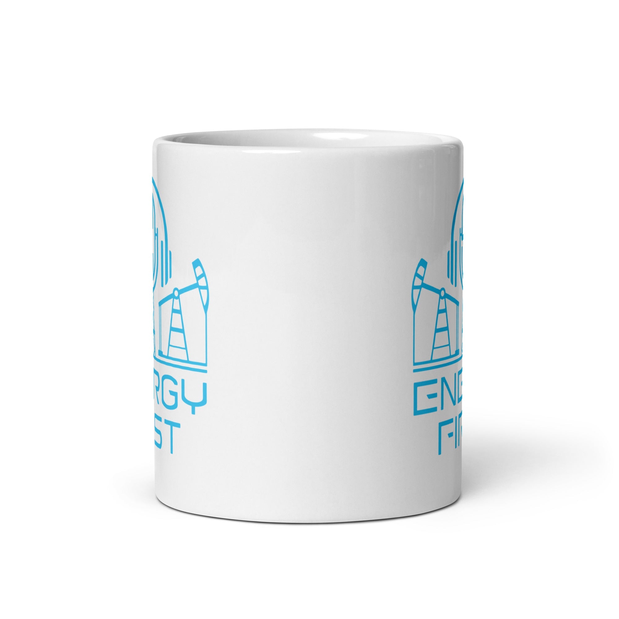 EF White glossy mug