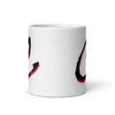 CV White glossy mug