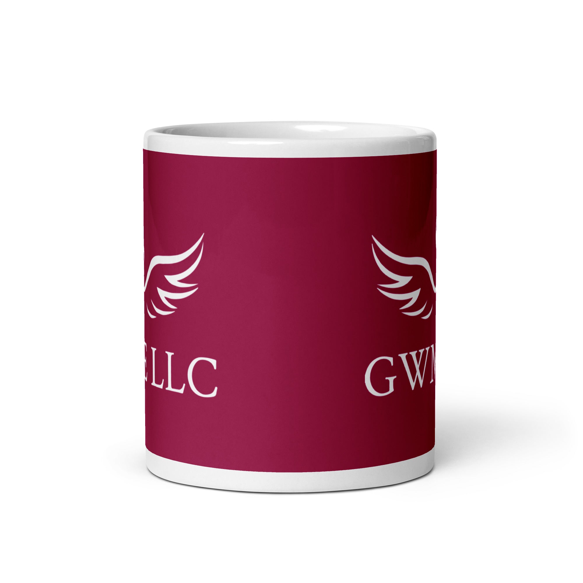 GWME White glossy mug