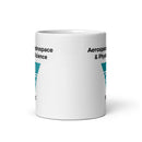 Taza blanca brillante LOGO
