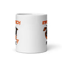 Taza blanca brillante LOGO