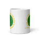 BuddaHead White glossy mug