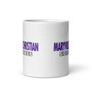 Taza blanca brillante MSC (Softball)