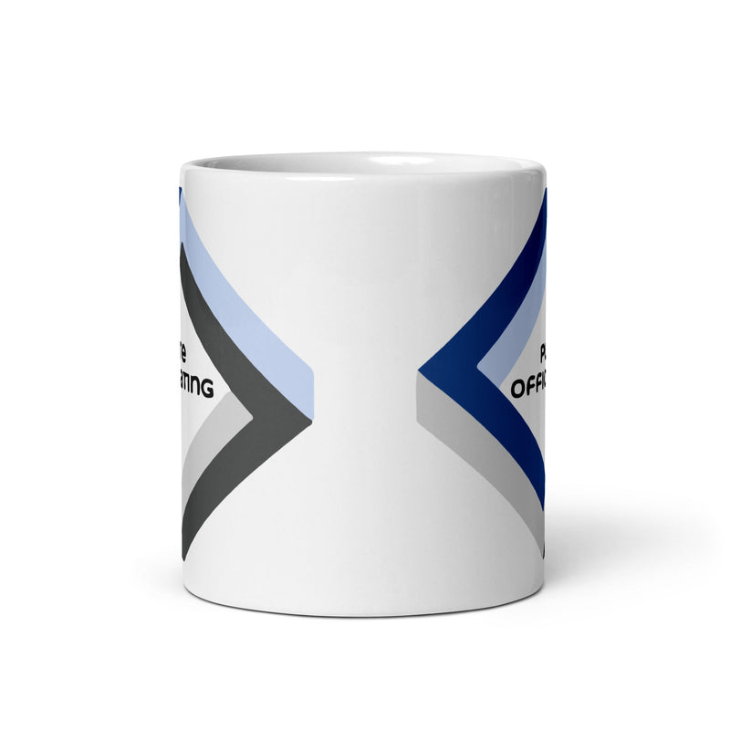 PURE OFFICIATING White glossy mug