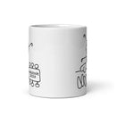 Taza blanca brillante de Woolstock