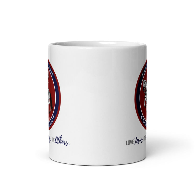 FC White glossy mug