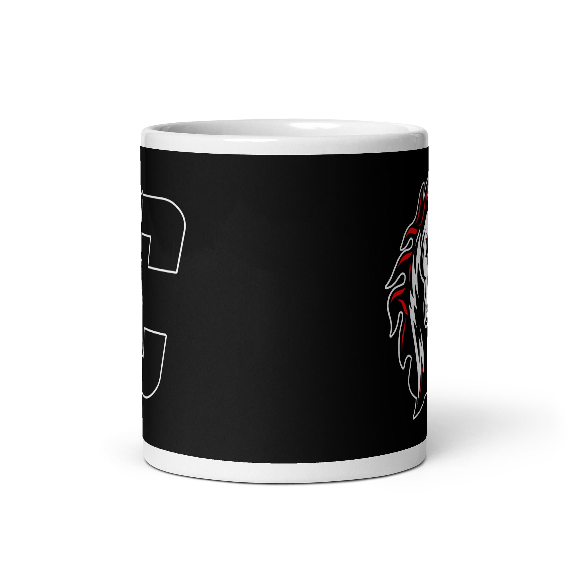 CS White glossy mug