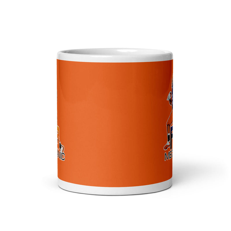 RBM White glossy mug