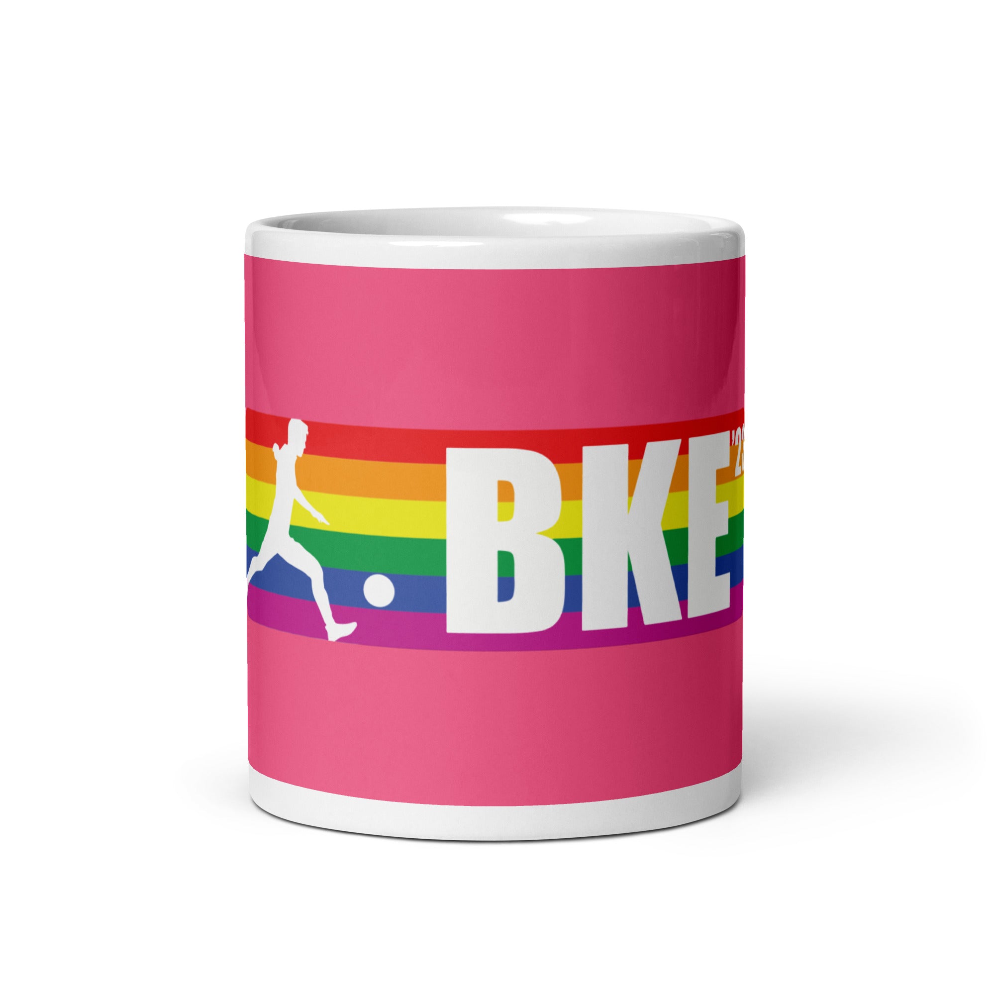 Taza blanca brillante BKE