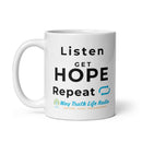 Way Truth Life Radio White glossy mug