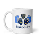Taza blanca brillante Troupe 4637