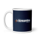 Taza blanca brillante Streamline Genetics