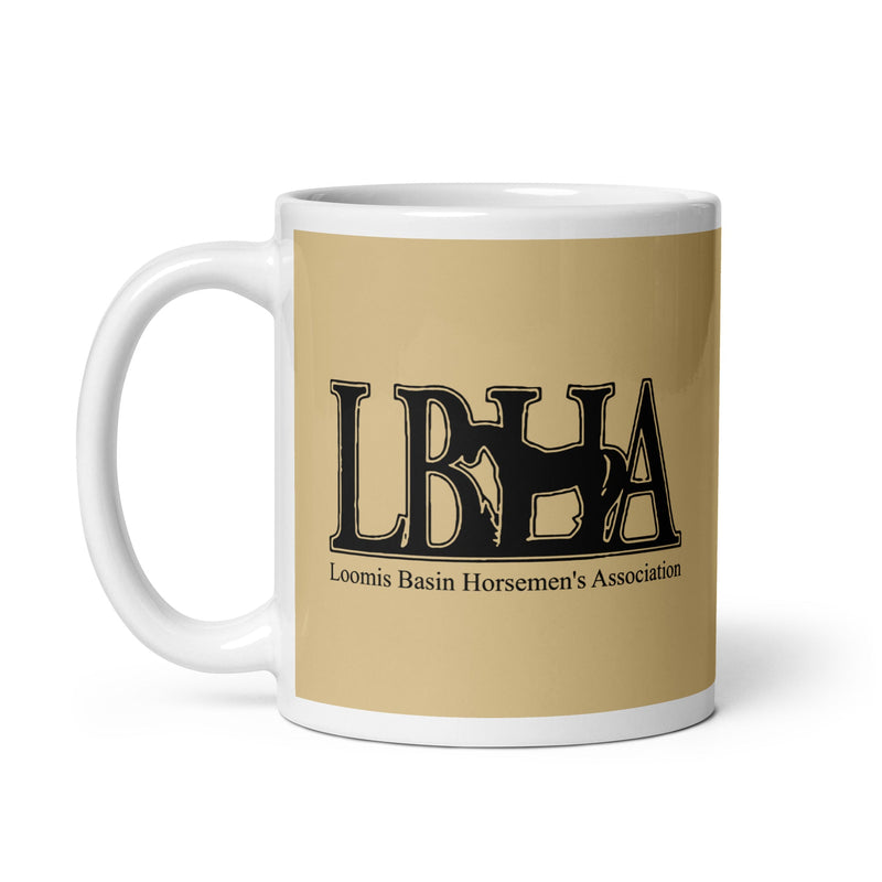 LBHA White glossy mug