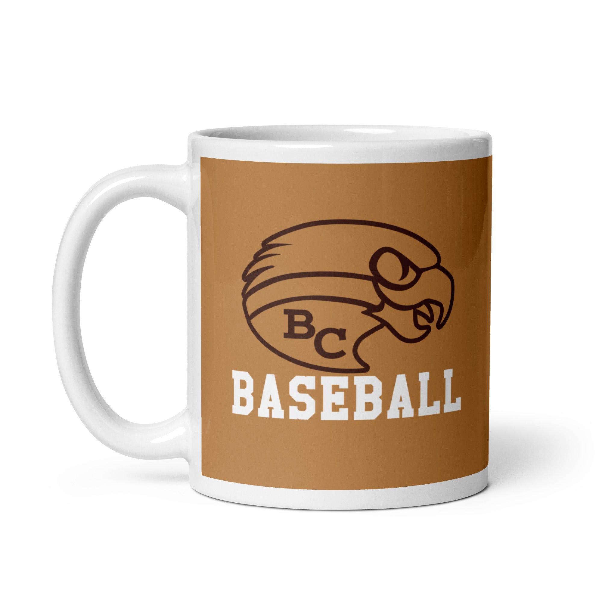 Taza blanca brillante Beca Baseball