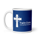 TOCS White glossy mug