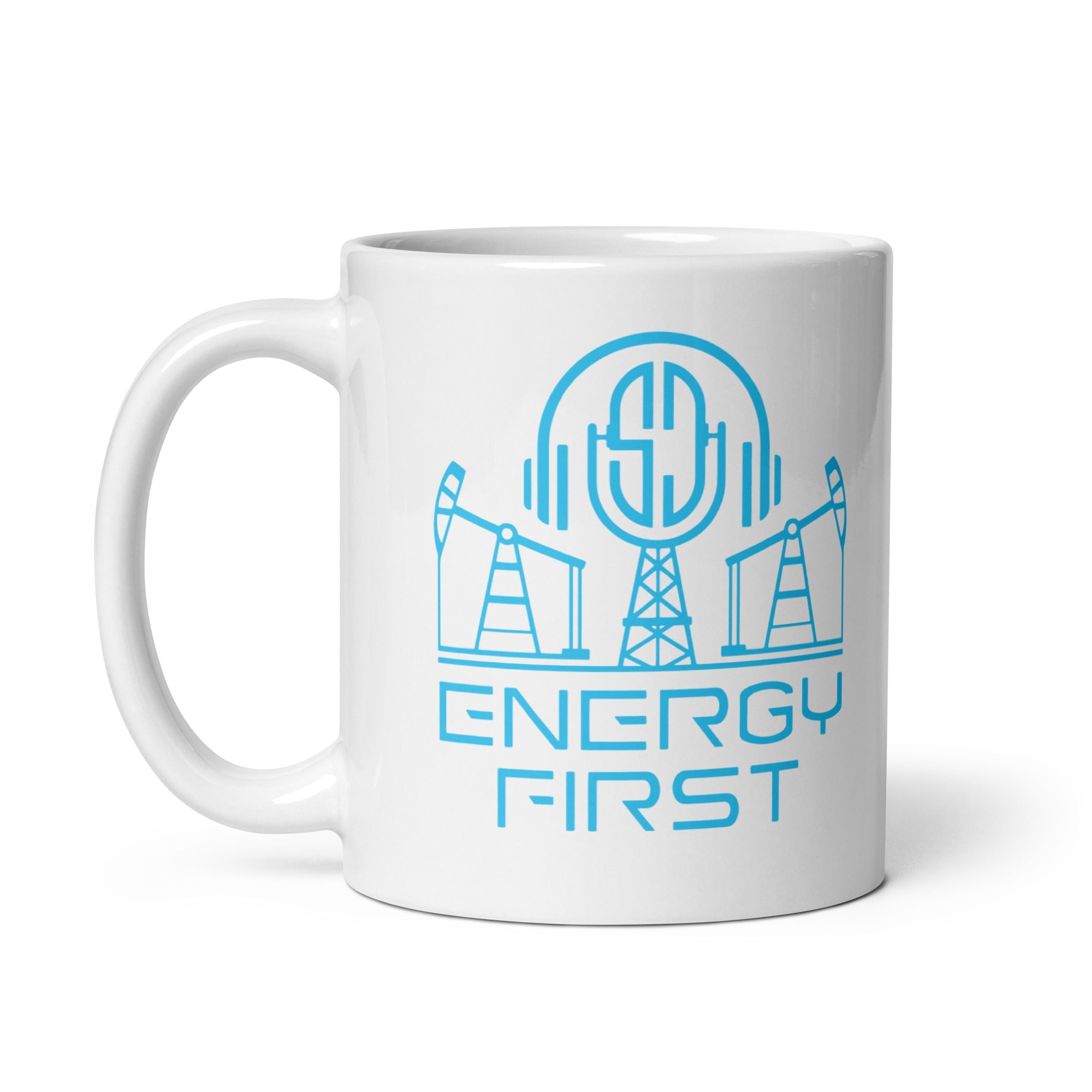 EF White glossy mug