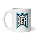 BEA White glossy mug
