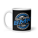 River Valley BMX White glossy mug