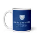 Mercersburg Athletics White glossy mug