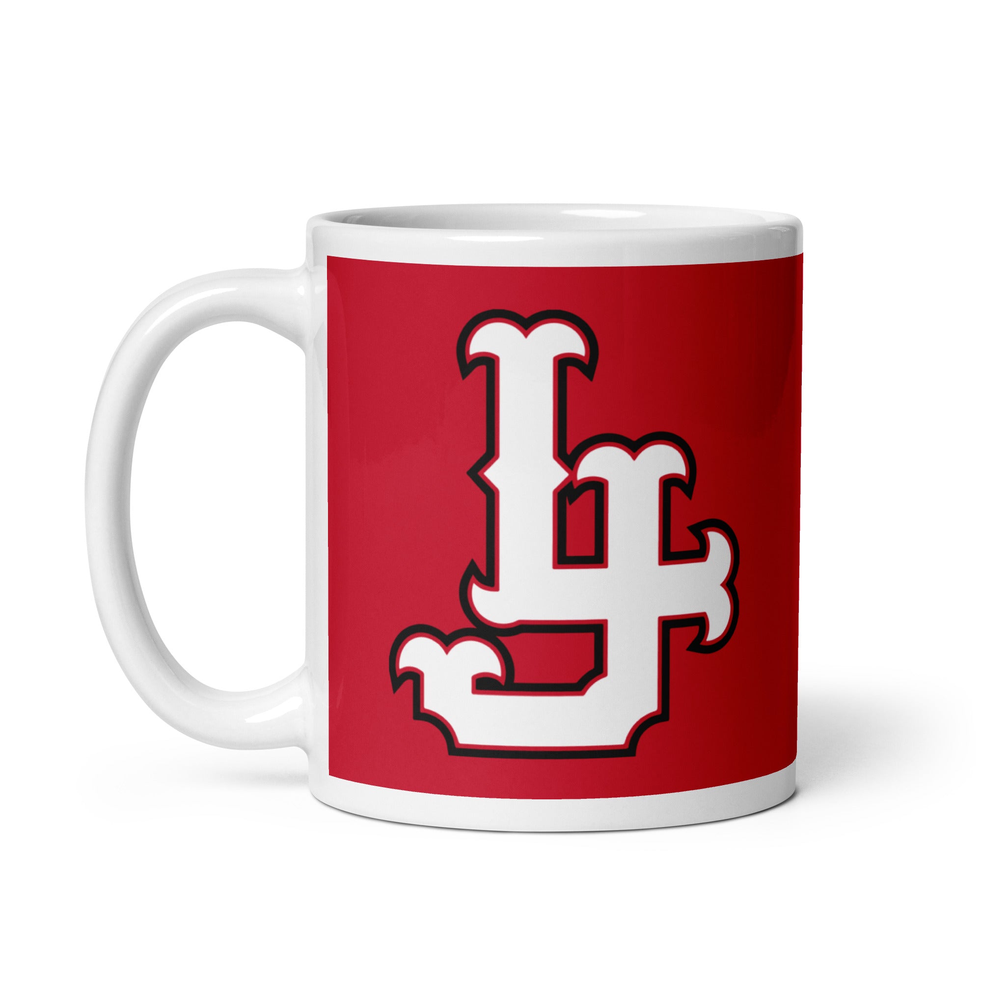 LJC White glossy mug