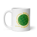 BuddaHead White glossy mug