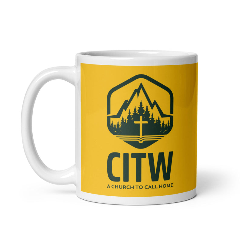 CIW White glossy mug