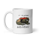 1.ª taza blanca brillante PLT