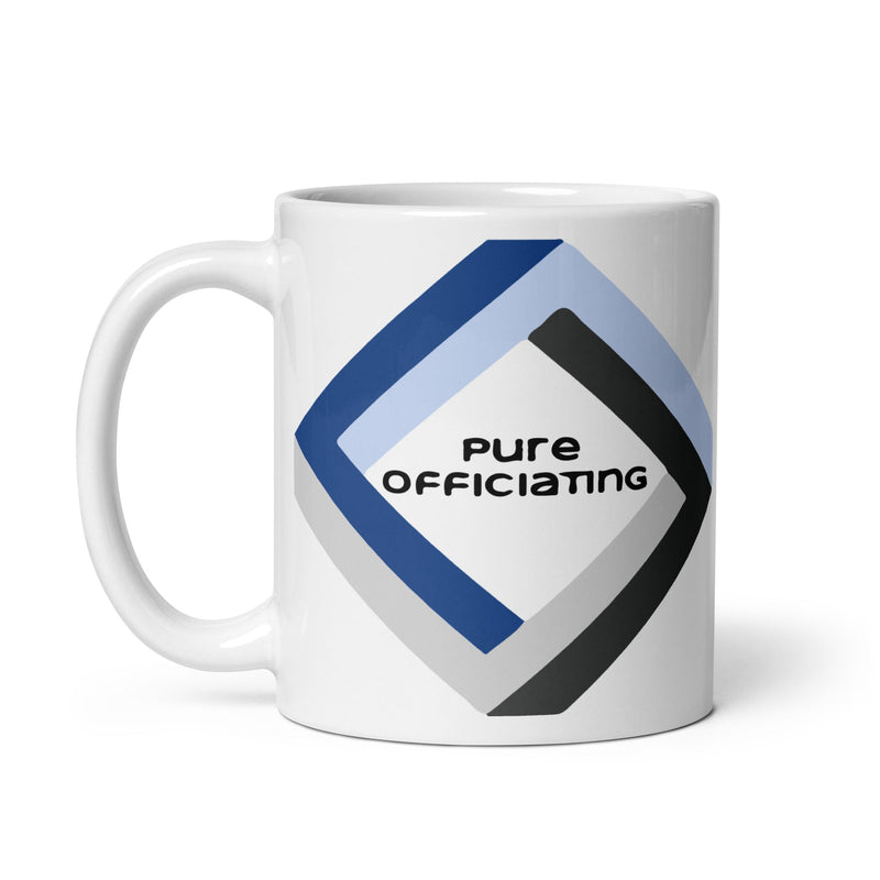 PURE OFFICIATING White glossy mug