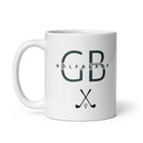 Taza blanca brillante GB