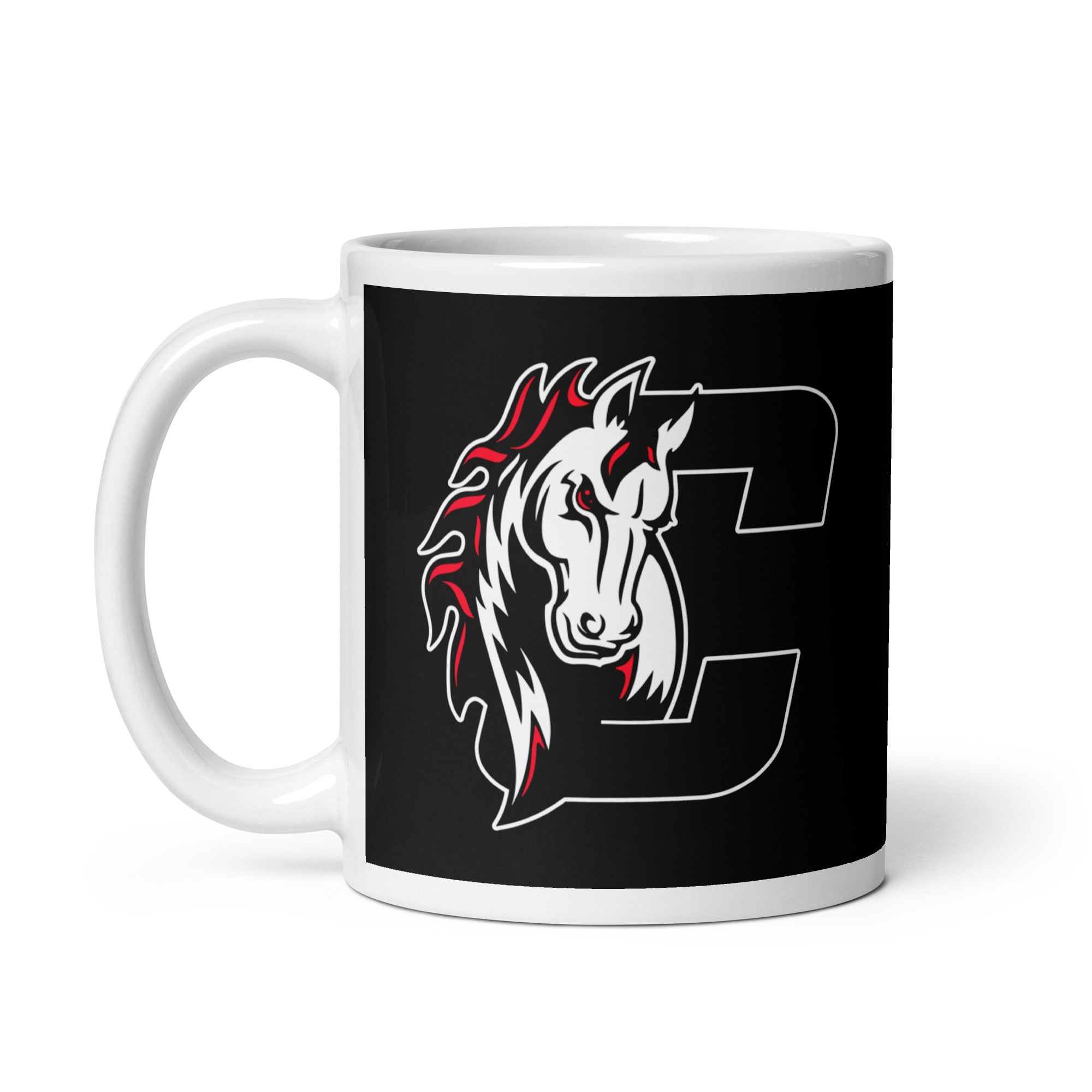 CS White glossy mug