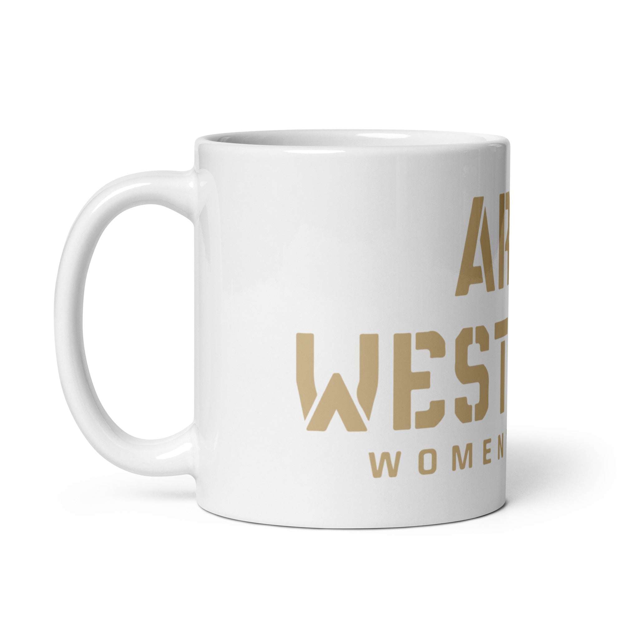 Taza blanca brillante WAR