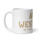 Taza blanca brillante WAR