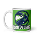 BUFFALO BRAWLERS White glossy mug