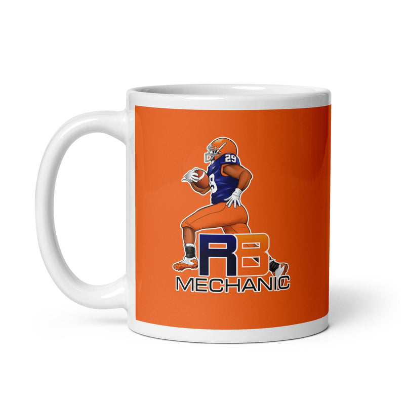 RBM White glossy mug