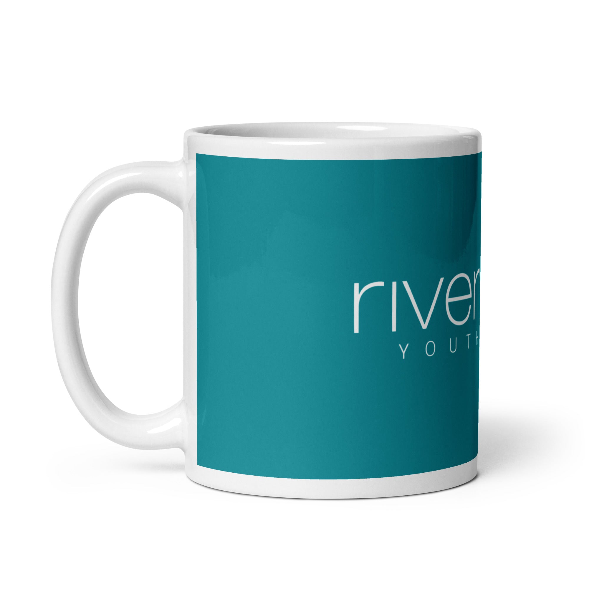 RYB White glossy mug