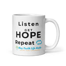 Way Truth Life Radio White glossy mug