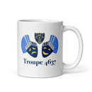 Taza blanca brillante Troupe 4637
