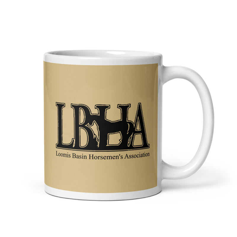 LBHA White glossy mug