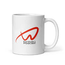 Taza blanca brillante WF1