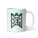 BEA White glossy mug