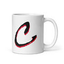 CV White glossy mug